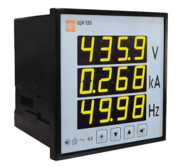 Digital Panel Meter for Measuring AC Current, Voltage, and Frequency - Model SK120