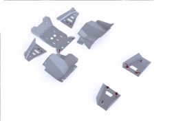 Aluminum Underbody Protection Kit for YAMAHA WOLVERINE-R (2015-)
