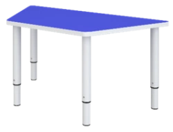 Adjustable Children's Table with Metal Frame: MD 01.03.06.02 - 0-2