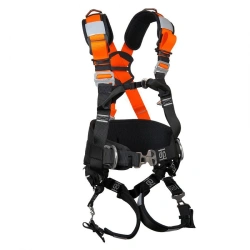 Safety Harness with Integrated Belt for Positioning and Restraint, Model FLAG