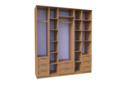 6-Door Cabinet with MDF Frame and HDF Insert - Model ШК-6/6
