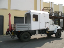 Workshop Vehicle 4795AF with Crane on GAZ Chassis 33086/33088