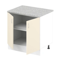 Floor Cabinet for Sink 820x800x600 mm, White and Beige