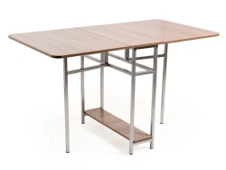 Folding Table with Metal Frame by "Edelwood