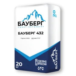 Cement-Based Waterproofing Mixture for Seamless Hard Coating Bauberg 432