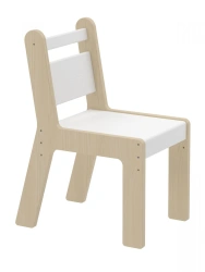 Adjustable Children's Chair for Preschoolers - White 300/340/380 mm