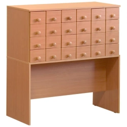 Wooden Reader Form Cabinet for Libraries, Model 28705