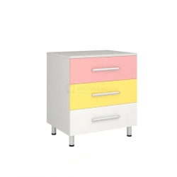 Stationary Cabinet TK-4ST with Three Drawers