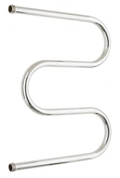 Towel Warmer "STILE" M-shaped 600x500 with 1" Thread Connection, Uncoated - Model 00004-6050PS