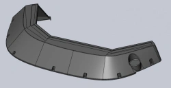 Fiberglass Enclosure for Tram Cars with Metal Inserts, Model 71-411.12.10.501