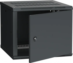 LINEA W 6U Wall-Mounted Cabinet, Metal Door, RAL9005, LWR5-06U66-MF