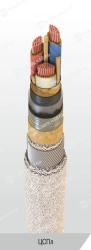 Power Cable with Copper Conductors and Paper Insulation for 6/10 kV Applications