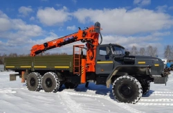 6377R6 Truck with Crane Manipulator on Ural 4320 Chassis