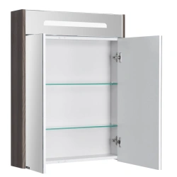 Aquaton Silva 60 Mirror Cabinet with Macchiato Oak Finish - 1A216202SIW501