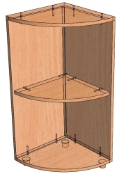 US-3 Open Shelf Rack with Adjustable Feet