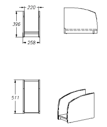 CPU Stand for Office Equipment Storage (Series 373)