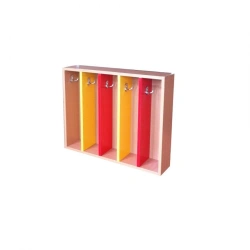 Laminated 16mm MDF Towel Rack with Metal Hooks