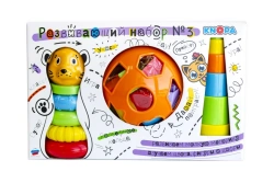 Educational Toy Set No. 3: Stacking Rings and Sorter KNOPO 1/6