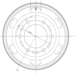 Steel Cargo Wheel with Non-Removable Rim 17.5x6.00 RZB36563OE