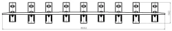 SP850 Profile Counterrail with Complete Padding and Fasteners for SP Type R65 Model 1/11 Project MP380.0