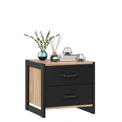 Nightstand Techno LD.678100.000 (Golden Oak/Black)