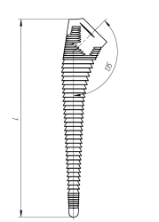 Total Hip Joint Prosthesis Component Installation Tool - Model 105.000.142