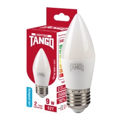 9W LED Candle Light Bulb E27 6500K (TANGO LED C37-9W-E27-WW)