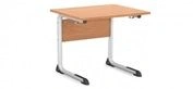 Student Desk with Flat Oval Tube Frame