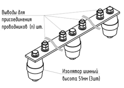 Main Grounding Busbar Copper GZSH.04-440.570.16M8-M
