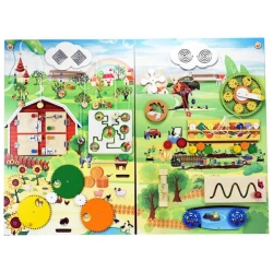 Educational Busy Board for Kids - Farm Theme
