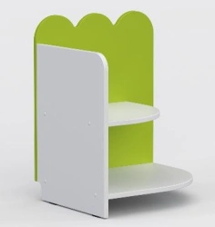 Low Corner Shelf "Nevalyashki" for Kindergartens