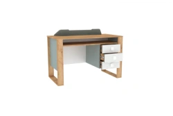 Modex-Agata LD.530150.000 Export Table (Golden Oak/White/Twilight Blue)