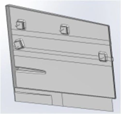 Right Rear Mask Board for Tram Car S.21Р-10.20.070-001