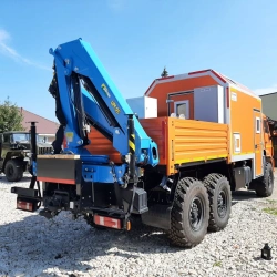Special Cargo-Passenger Vehicle Model 675414 with Crane Manipulator (IM150) on KAMAZ 43118 Chassis