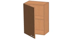 Wall-Mounted Single-Door Cabinet with Shelf - Model SHN-1