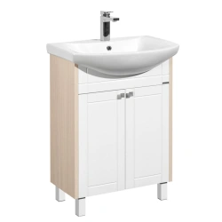 Aquaton Alpine 65 Modern Sink Cabinet in Milk Oak