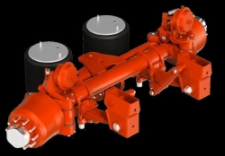 Axle Assembly 9331205.00.000 with Wheel Axis 9321125.00.000 for Pneumatic Suspension 9310002.02.000