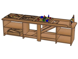 Educational Table No. 4 with Fillings - Model SD48
