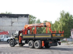 Multi-functional Truck with Hydraulic Crane KMA on URAL 4320 Base U0K03N-4Z025