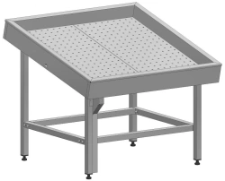 Ice Display Table for Fish 1100x1100x800 (AISI 430)