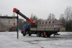 Multi-functional Truck with Hydraulic Crane MKMA on KAMAZ 65117 Base 64K36N-U3