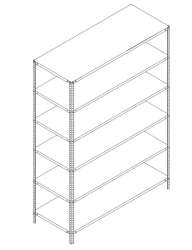 Metal Shelving Unit for Efficient Storage Solutions