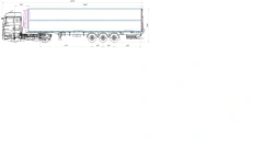 Three-Axle Refrigerated Trailer with Flexi-Side, Model 871551