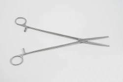 Surgical Hemostatic Clamp, Serrated, Straight, No. 3, 240 mm