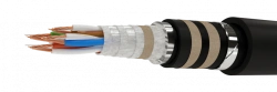 Signal and Locking Cables with Multifilament Copper Conductors, PE Insulation, and Water-Blocking Materials