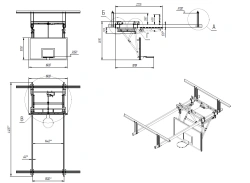 Foldable Ceiling Basketball Frame 2587