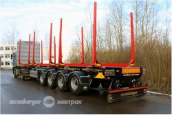 MSH-468 Four-Axle Log Trailer for Timber Transport