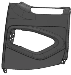 Right Rear Door Trim Panel for M1 and N1 Vehicles - 9681286677