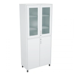 Two-Section Medical Cabinet with Metal-Glass Doors SHMM-2.2.1