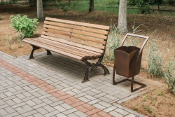 Anapa CK-7-2 Bench - 2m Length with Cast Iron Legs